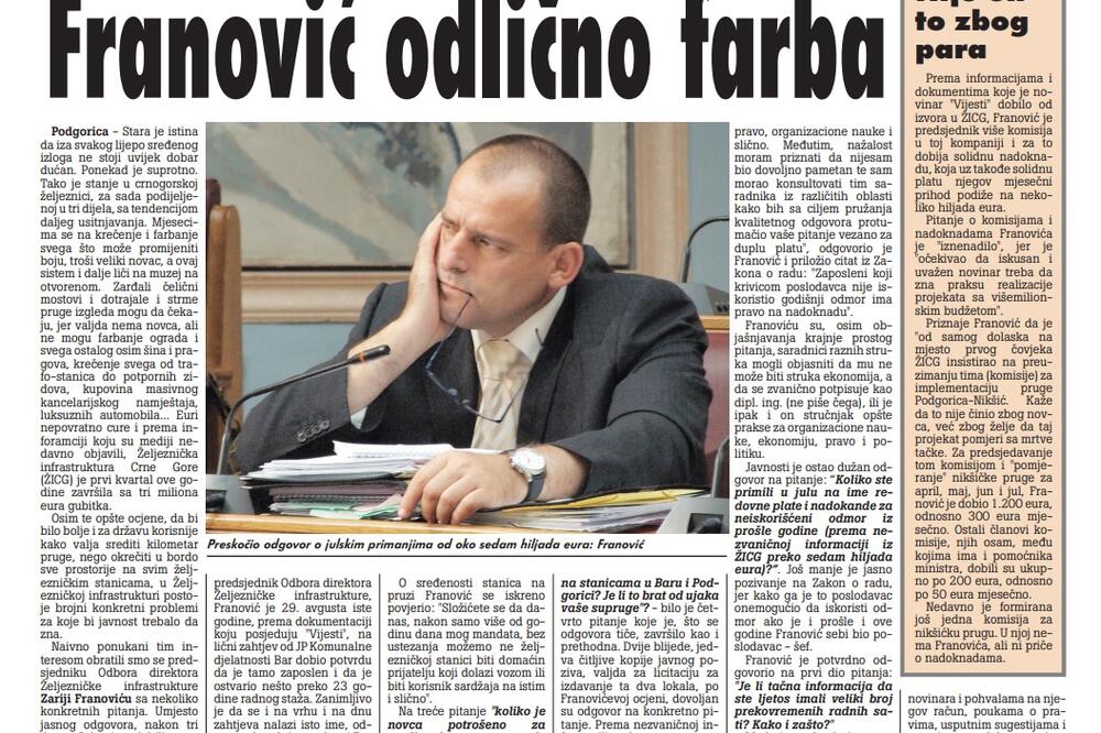 Vijesti, 11. oktobar 2009., Foto: Arhiva Vijesti