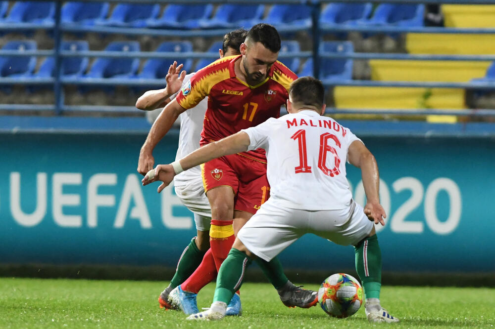 Sa meča Crna Gora - Bugarska, Foto: Savo Prelević