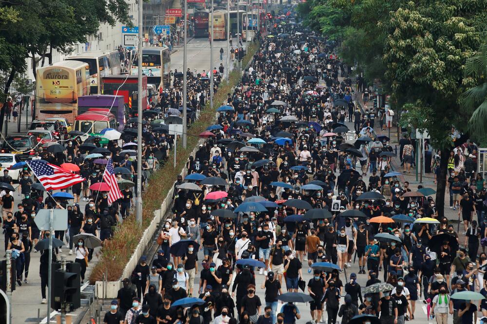 Sa protesta u Hongkongu, Foto: Reuters