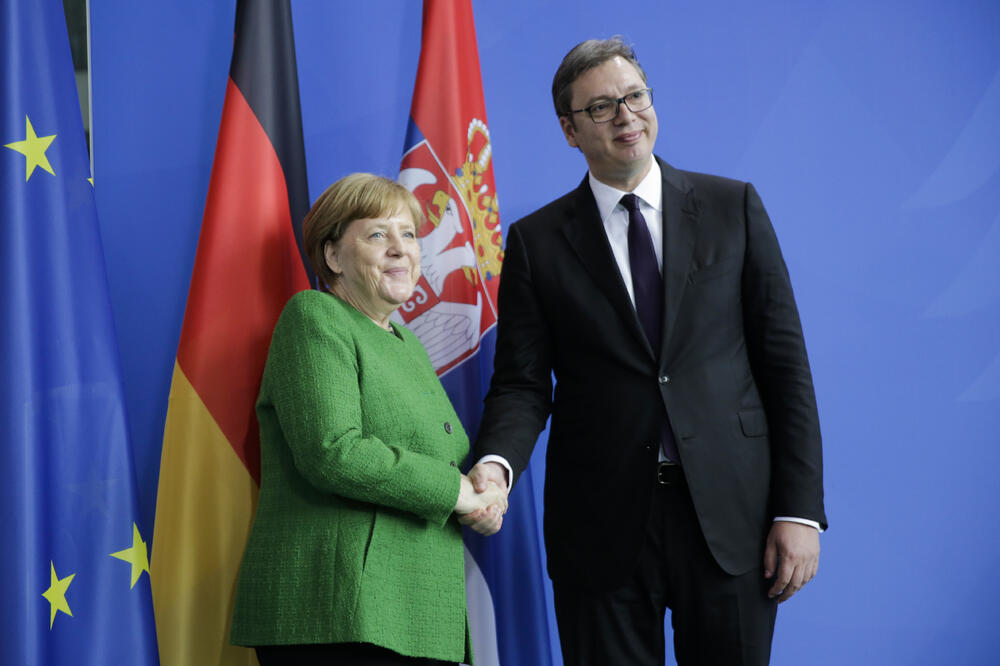 Merkel i Vučić, Foto: BETA/AP
