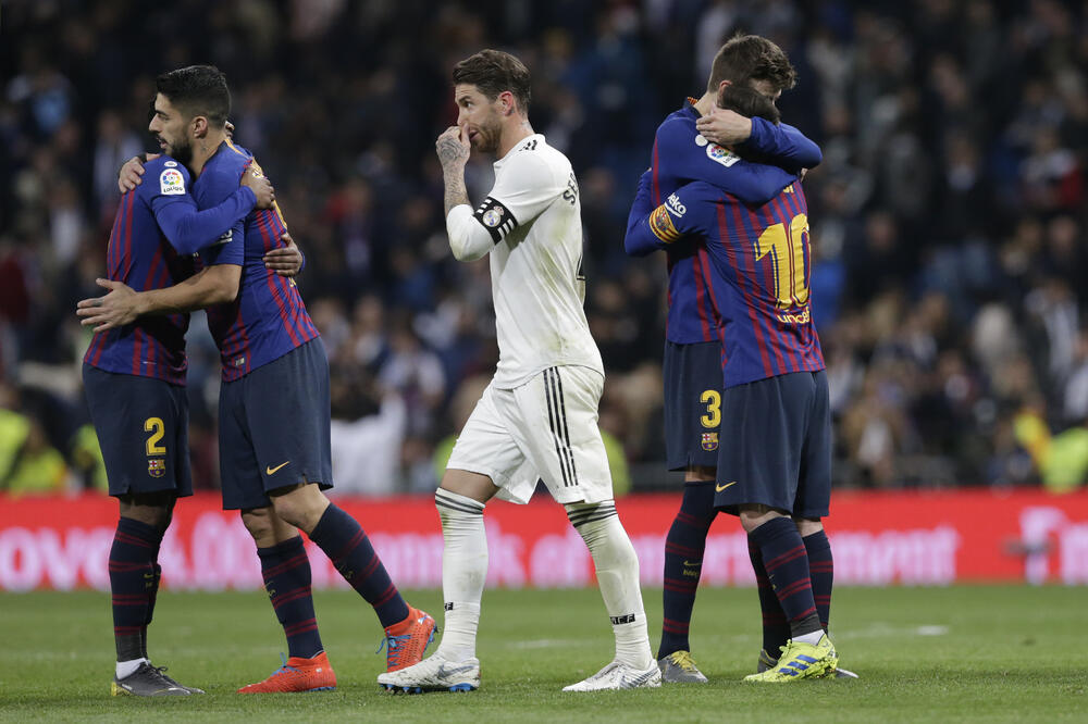 Sa meča Barselona - Real, Foto: AP