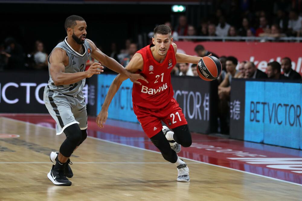 Sa večerašnje utakmice Bajern - Asvel, Foto: Twitter.com/fcb_basketball