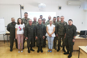 In the "Milovan Saranović" barracks, training for safe...