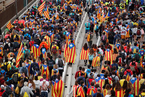 Katalonski demonstranti blokirali špansko-francusku granicu