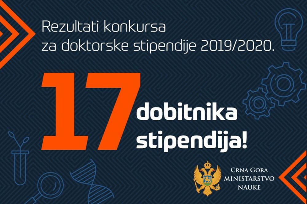 Sedamnaest dobitnika stipendija, Foto: Ministarstvo nauke