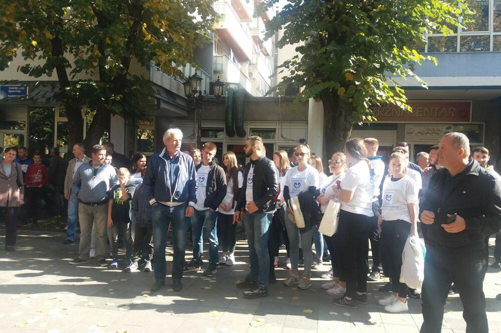 Sa protesta u Bijelom Polju, Foto: Jadranka Ćetković