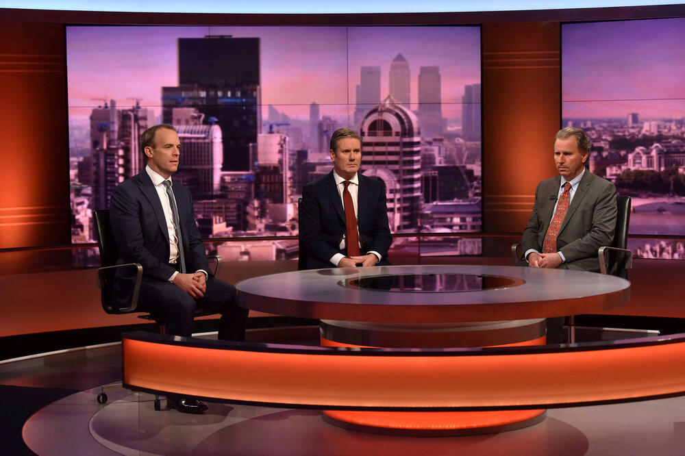 Oliver Letvin i Dominik Rab su za BBC rekli da smatraju da Džonsonov sporazum ima podršku u parlamentu, Foto: Reuters