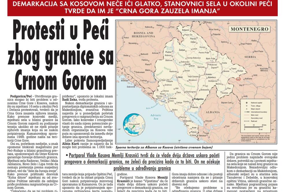 Stranica "Vijesti" od 22. oktobra 2009.