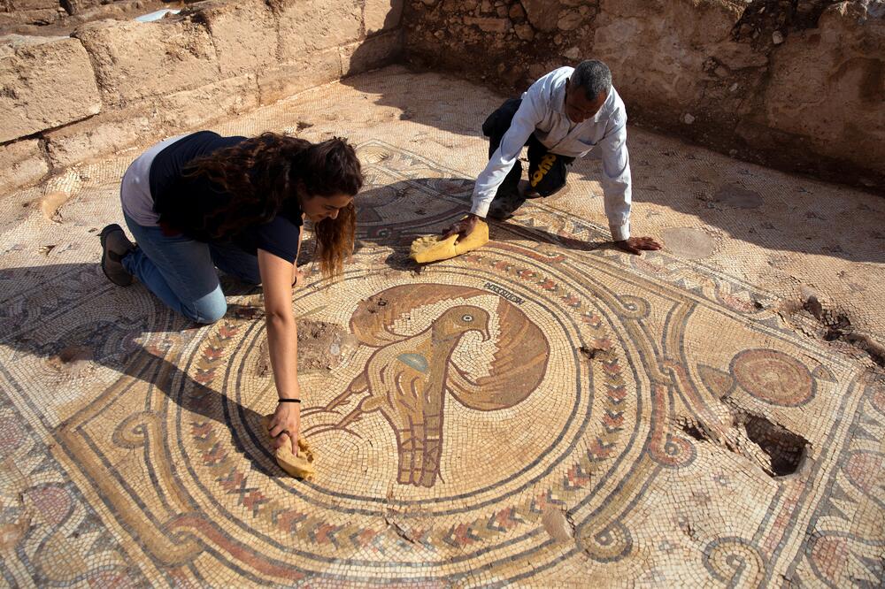 Na mozaiku prikazan orao, simbol Vizantijskog carstva, Foto: Reuters