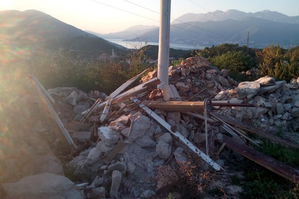 Šut na par metara od groblja, Foto: Čitalac "Vijesti"