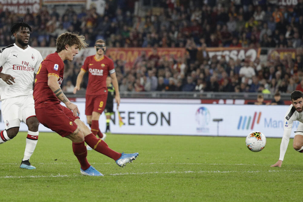 Zaniolo postiže pogodak za 2:1, Foto: Beta/AP