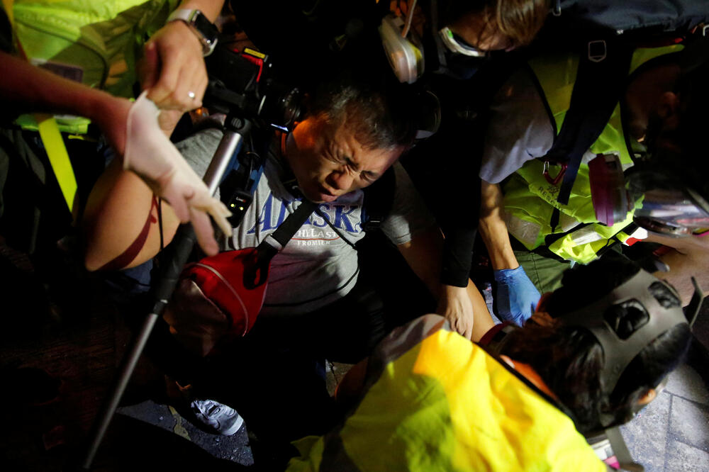 Detalj sa protesta u Hongkongu, Foto: Reuters