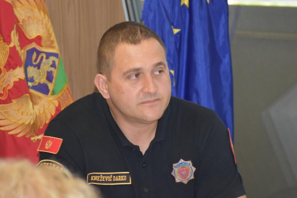 Načelnik Odeljenja bezbjednosti policije Darko Knežević, Foto: Twitter