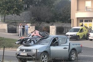 U udesu u Ulcinju povrijeđen motociklista