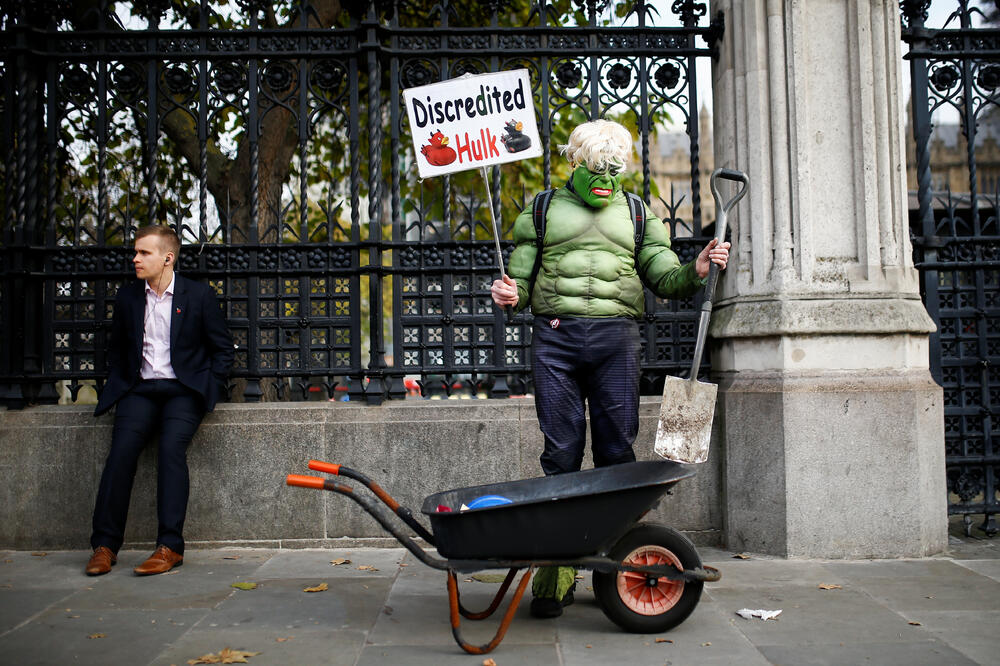 Protest ispred britanskog parlamenta, Foto: Reuters
