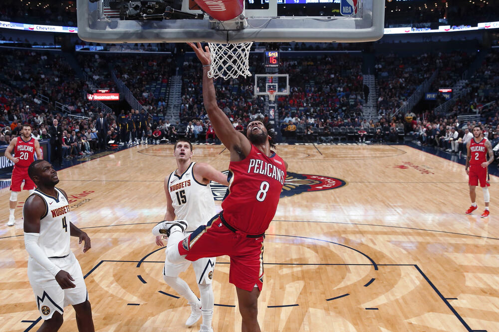 Sa meča Nju Orleans - Denver, Foto: AP