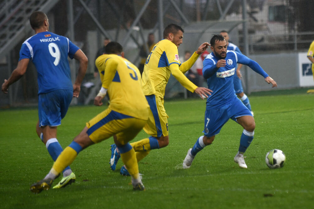 Sa dramatičnog meča Podgorica - Sutjeska, Foto: Boris Pejović
