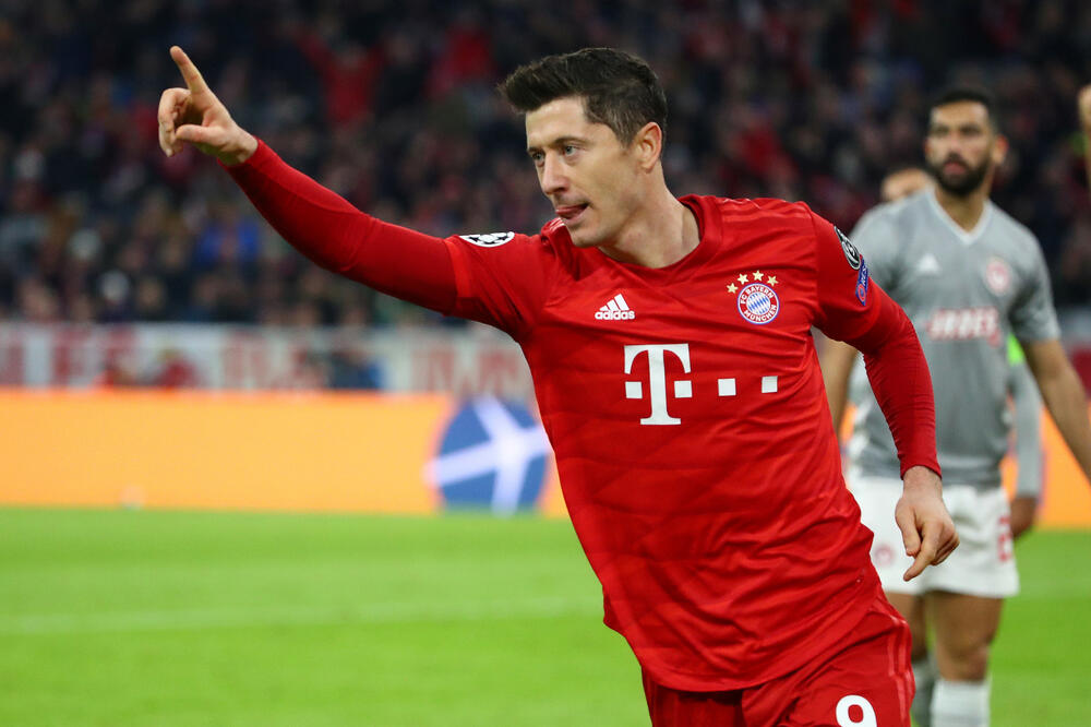 Levandovski proslavlja pogodak, Foto: Reuters