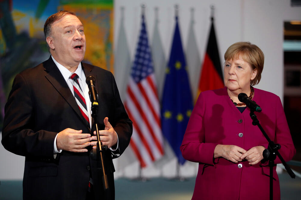 Pompeo i njemačka kancelarka Angela Merkel, Foto: Reuters