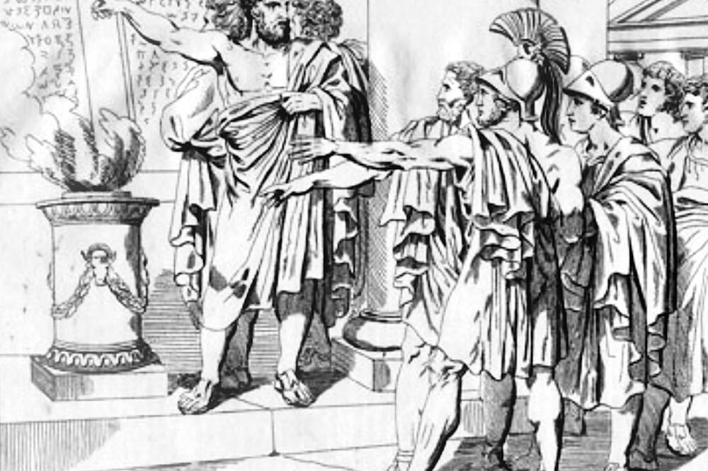 Solon, mudri atinski zakonodavac (ilustracija za knjigu, Augsburg 1832), Foto: En.wikipedia.org