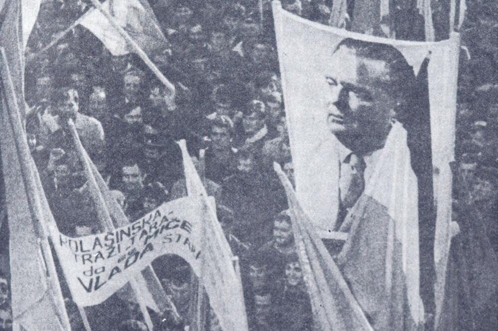 Januarski mitinzi 1989. godine, Foto: VIjesti