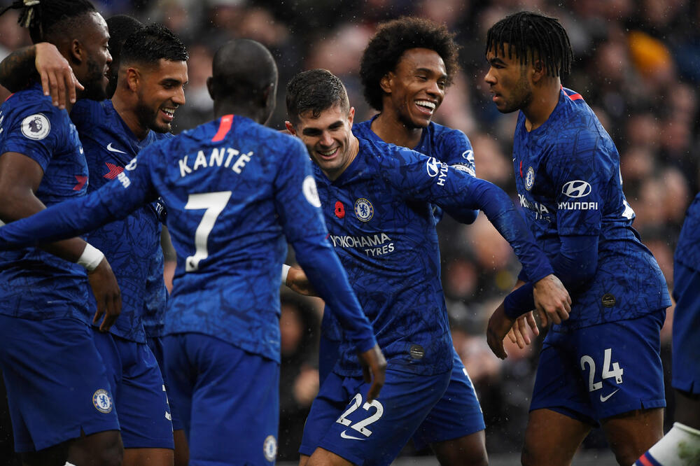 Slavlje fudbalera Čelsija, Foto: TONY O'BRIEN