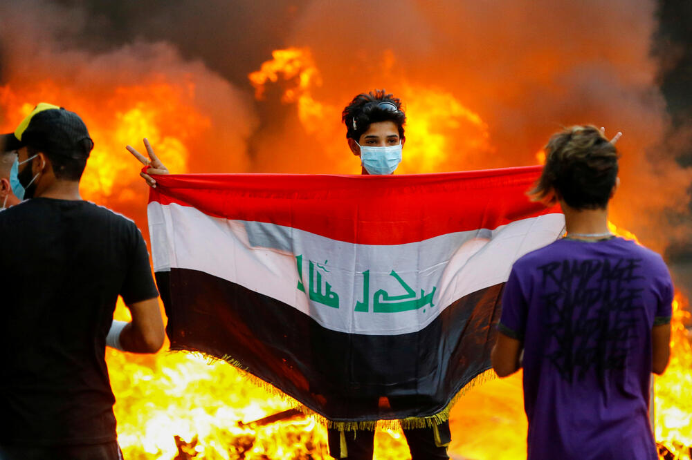 Sa protesta u Bagdadu, Foto: Reuters