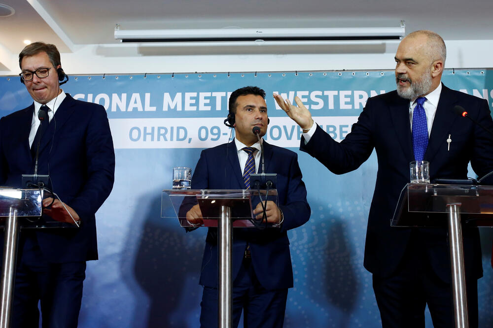 Vučić, Zaev i Rama, Foto: Reuters