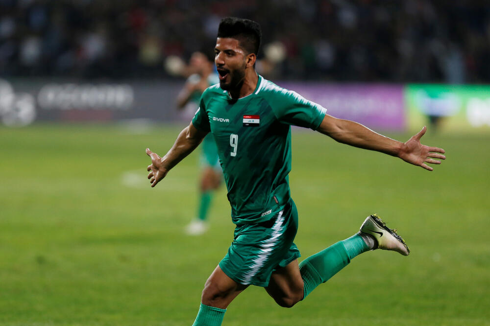 Heroj nacije: Ala Abas slavi gol za pobjedu, Foto: Reuters