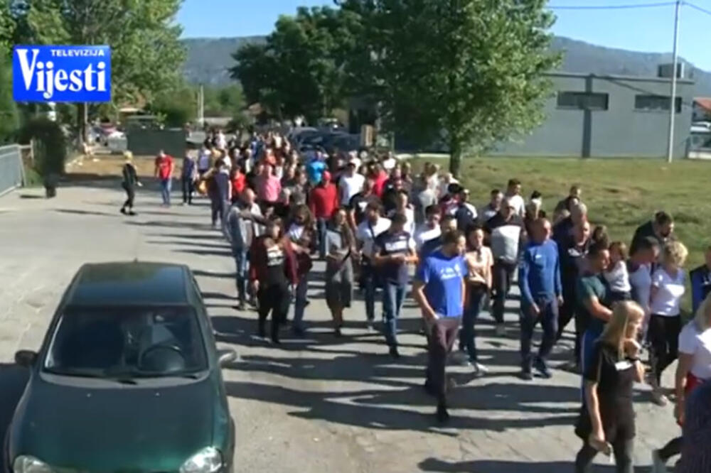 Sa ranijeg protesta u Spužu, Foto: Printscreen YouTube