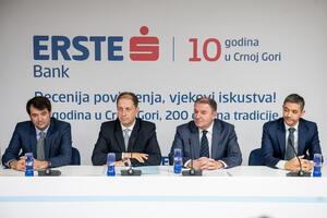 Erste banka obilježava deceniju poslovanja u Crnoj Gori