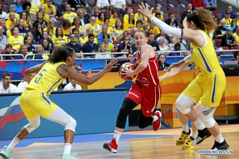 Jelena Vučetić na meču sa Švedskom