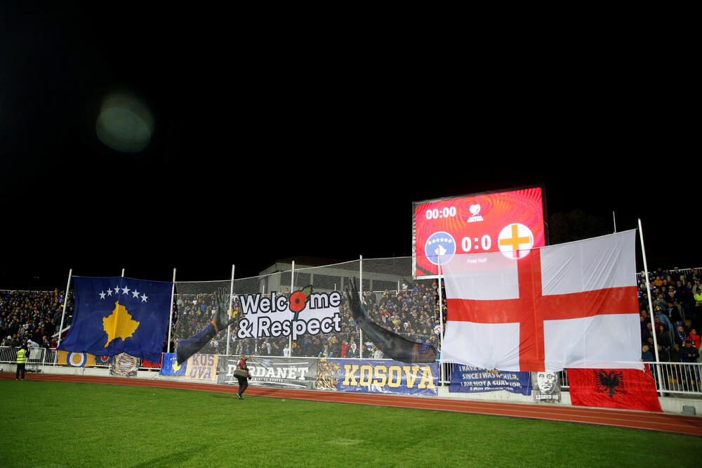Detalj sa stadiona u Prištini, Foto: Reuters