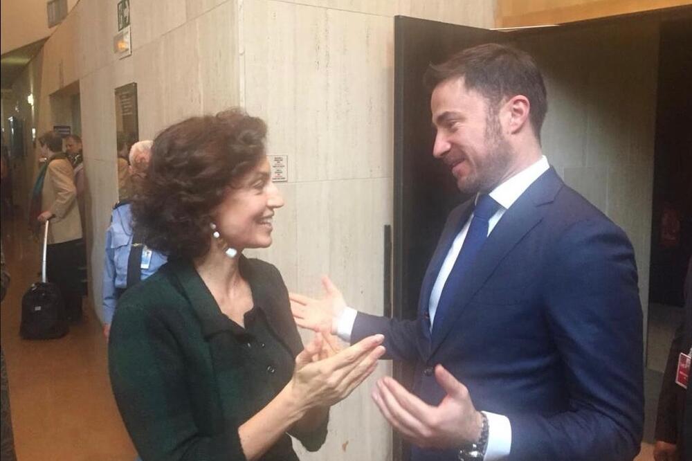 Bogdanović sa Azule u Parizu, Foto: Ministarstvo kulture