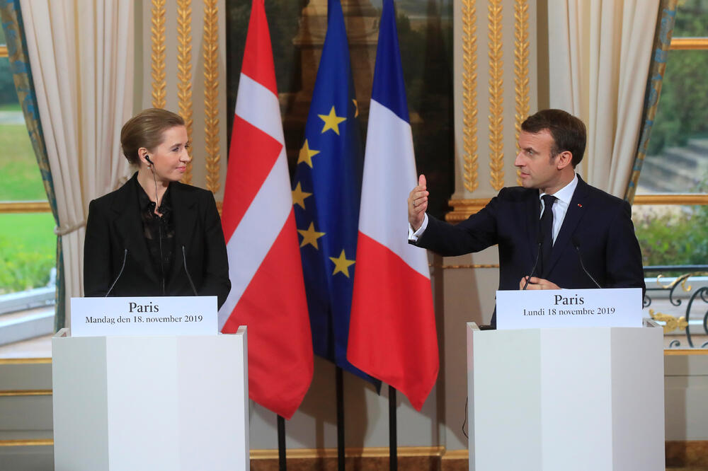 Frederiksen i Makron, Foto: Reuters