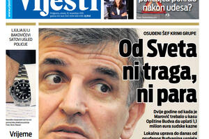 Naslovna strana "Vijesti" 19.11.