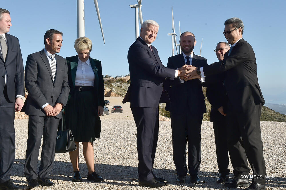 Sa svačanog puštanja u rad vjetroelektrane kod Ulcinja, Foto: Sasa Matić