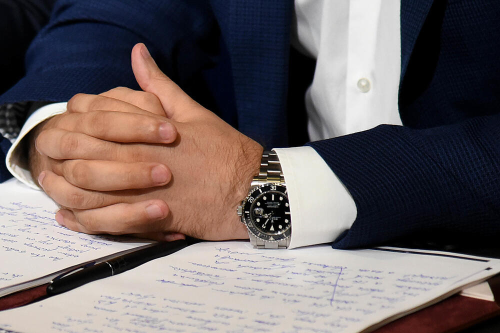 Na ruci “Rolex” od par hiljada eura: Baković, Foto: Boris Pejović