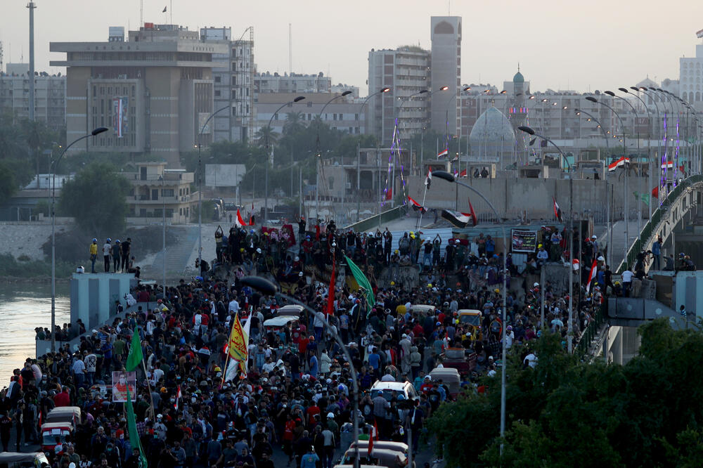 Sa protesta u Iraku, Foto: Reuters