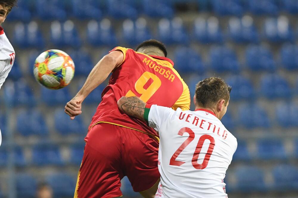 „Pokazao da na mene može da se računa”: Mugoša postiže gol, Foto: Savo Prelević