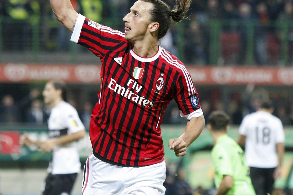 Zlatan Ibrahimović u dresu Milana, Foto: AP Antonio Calanni