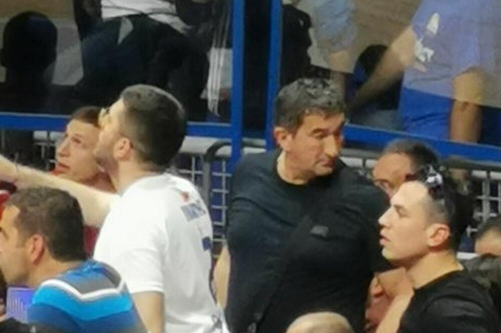 Golubović na košarkaškoj utakmici u Podgorici, u aprilu 2019. godine, Foto: Privatna arhiva