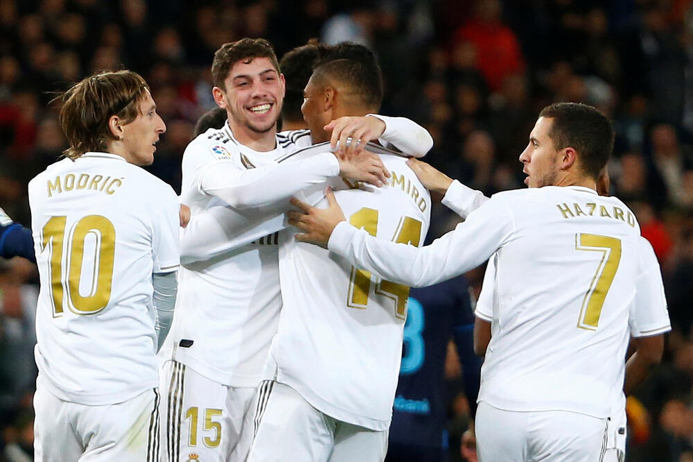 Slavlje fudbalera Reala, Foto: JAVIER BARBANCHO