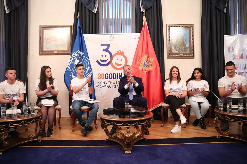 Đukanovićevi gosti povodom Svjetskog dana djeteta, Foto: Predsjednik.me