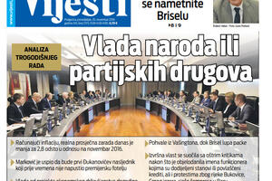 Naslovna strana "Vijesti" 25.11.
