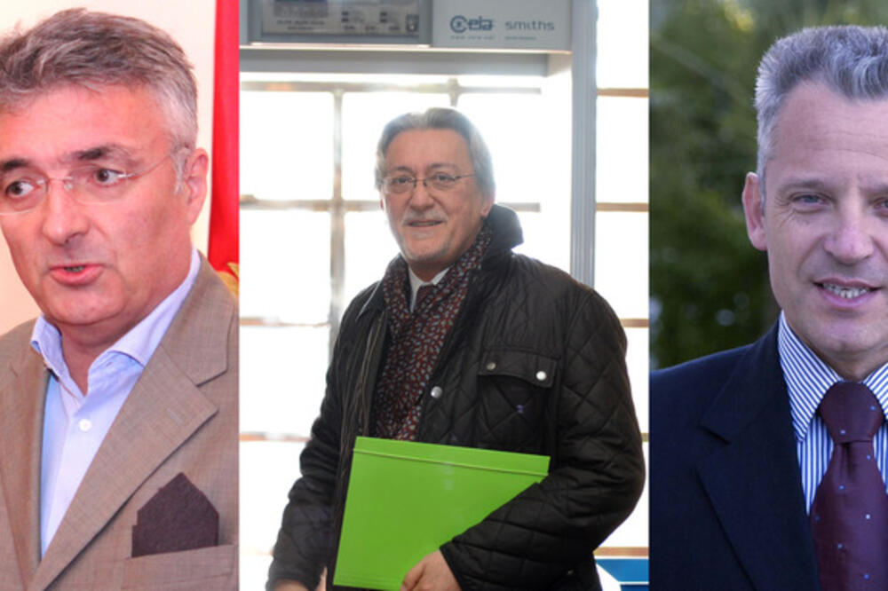 Miodrag Vlahović, Nebojša Kaluđerović i Željko Perović