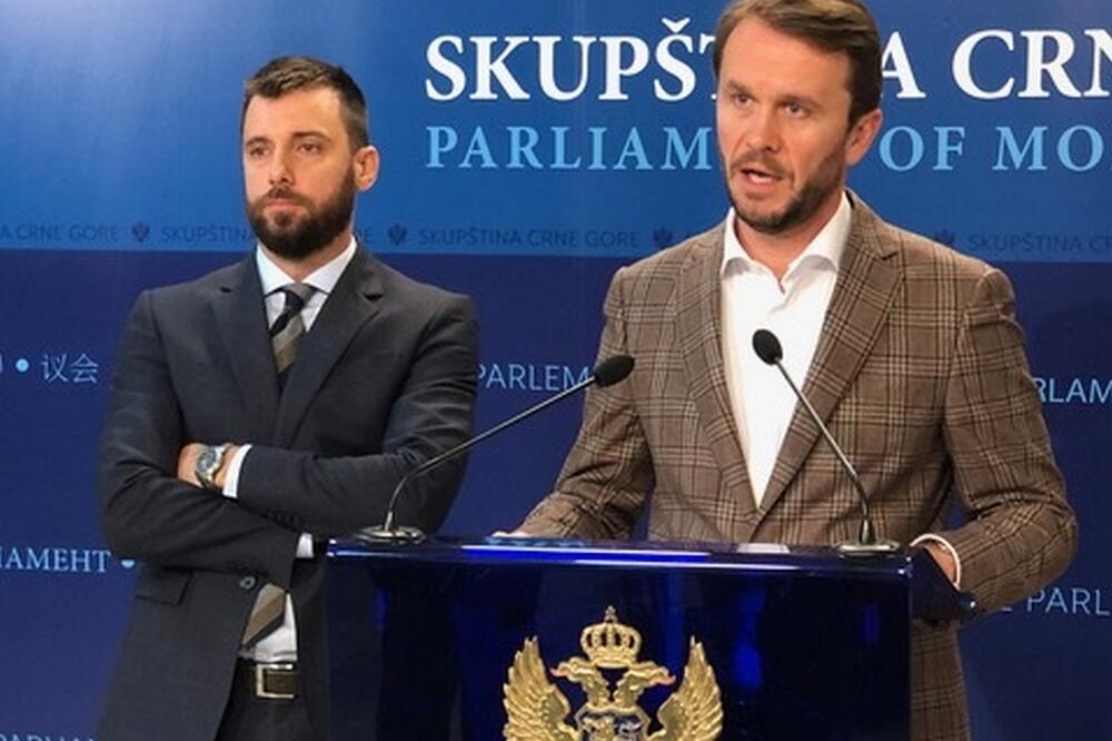 Konjević i Zeković na konferenciji, Foto: SDP