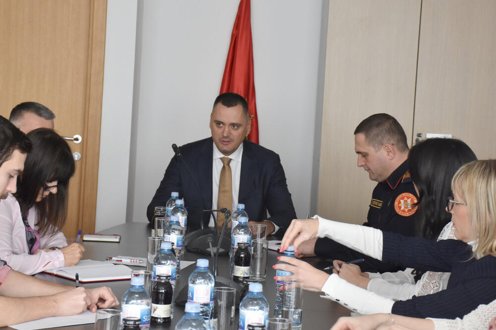 Pavićević na sastanku sa novinarima, Foto: Uprava policije