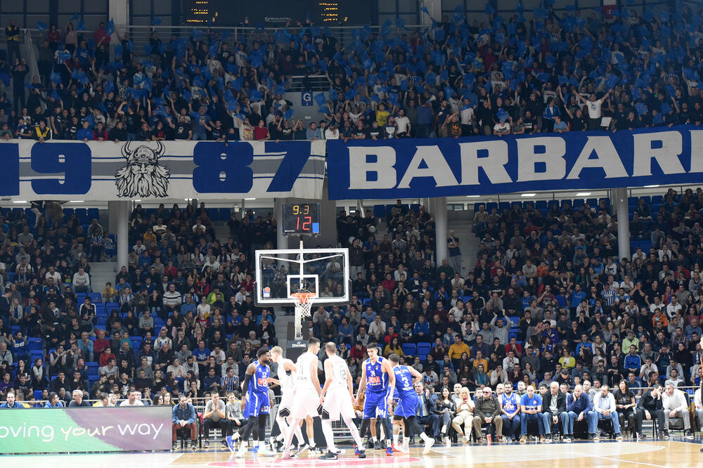 Sa meča Budućnost Voli - Partizan, Foto: KK Budućnost Voli, KK Budućnost Voli