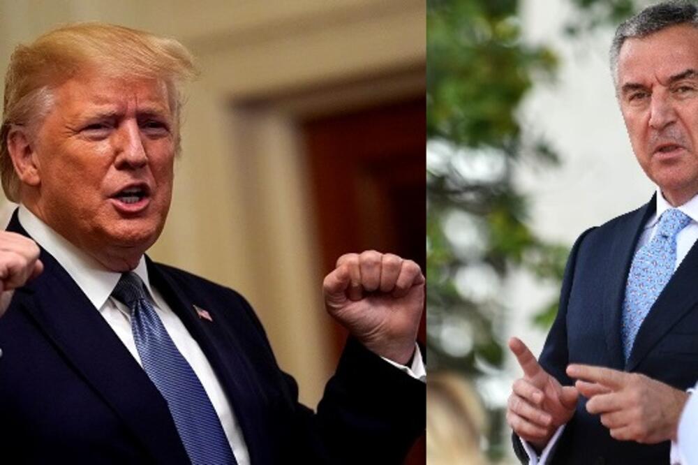 Tramp i Đukanović, Foto: Reuters/Boris Pejović